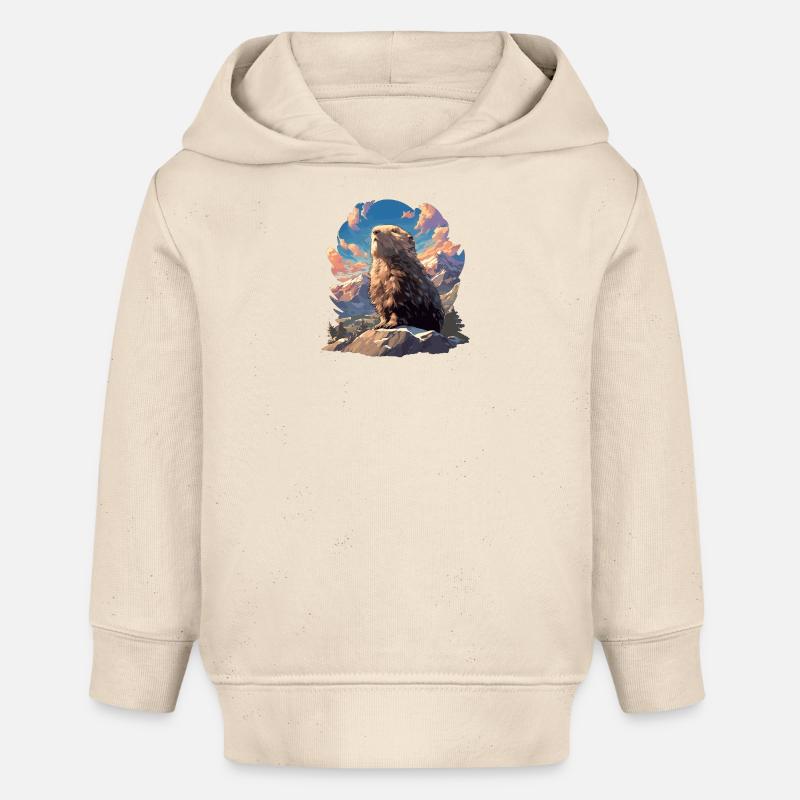 Lemmings Lemming - Sweat à capuche bébé bio Stanley/Stella - écru doux