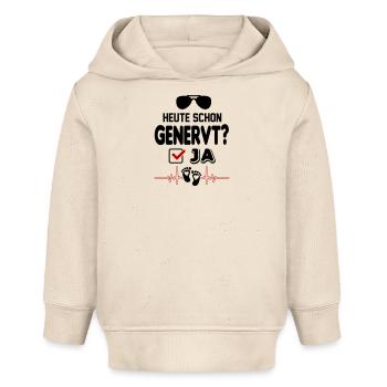 Nerven liegen blank Babygenerve Schreien Baby - Baby Organic Hoodie Baby Cruiser von Stanley/Stella - Natur - Vorne