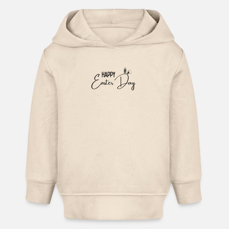 Joyeuse Pâques - Sweat à capuche bébé bio Stanley/Stella - écru doux