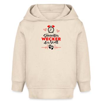 Bester Wecker der Welt Süß Baby Säugling - Baby Organic Hoodie Baby Cruiser von Stanley/Stella - Natur - Vorne