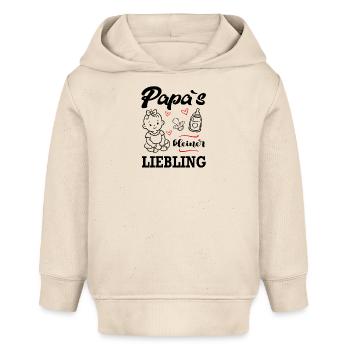 Papas Liebling Mädchen Babysprüche Familie - Baby Organic Hoodie Baby Cruiser von Stanley/Stella - Natur - Vorne