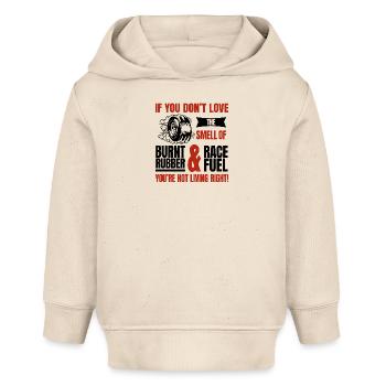 Verbrannter Gummi Rennbenzin - Baby Organic Hoodie Baby Cruiser von Stanley/Stella - Natur - Vorne