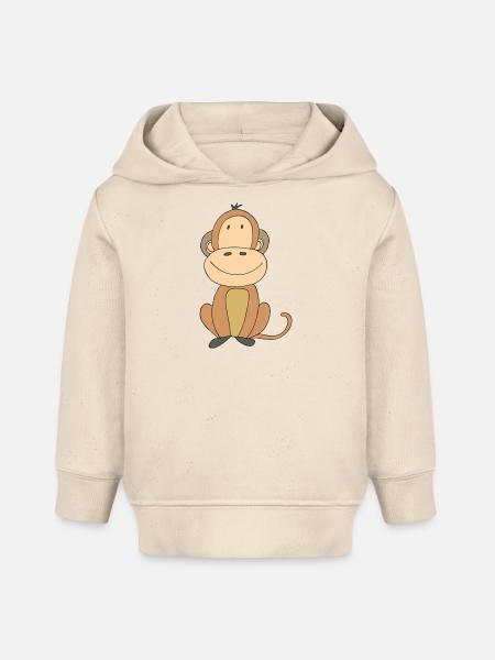 affe lustig - Baby Organic Hoodie Baby Cruiser von Stanley/Stella - Natur