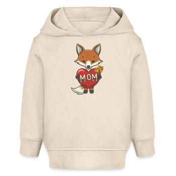 RENARD MOM - Sweat à capuche bébé bio Stanley/Stella - écru doux - Devant