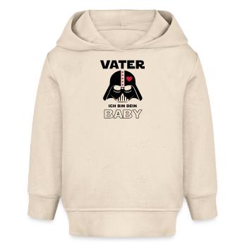 Baby Geburstag Geschenk Sprüche Vater Dad Papa - Baby Organic Hoodie Baby Cruiser von Stanley/Stella - Natur - Vorne