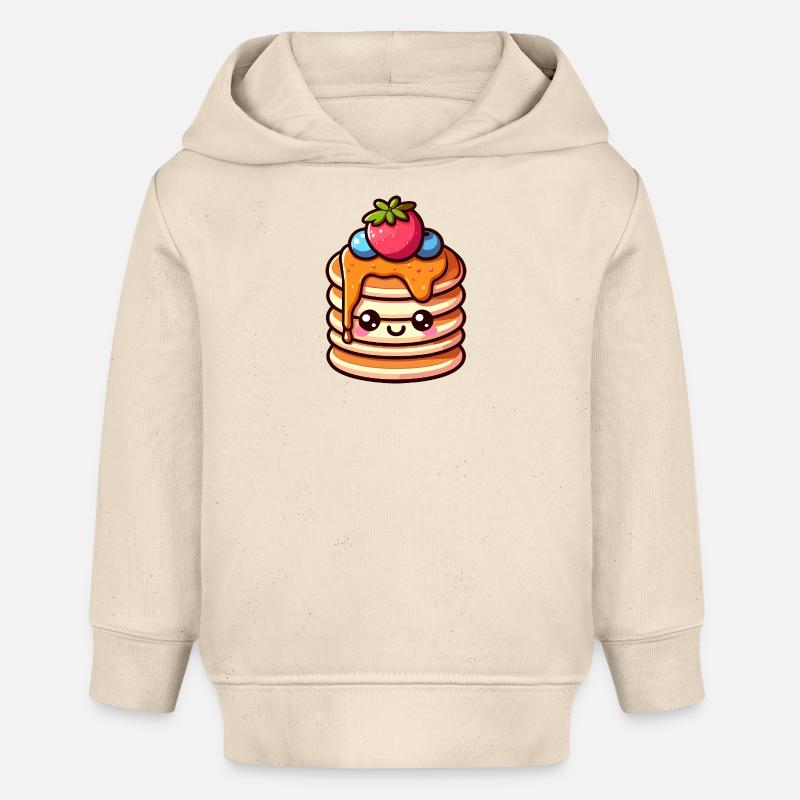 Conception de t-shirt Kawaii Snack Stack - Sweat à capuche bébé bio Stanley/Stella - écru doux