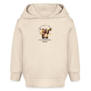 Ich schreie nicht – ich motiviere nur! - Baby Organic Hoodie Baby Cruiser von Stanley/Stella - Natur - Vorne