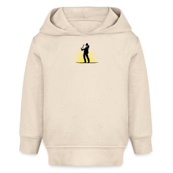 Saxofonist in Szene - Baby Organic Hoodie Baby Cruiser von Stanley/Stella - Natur - Vorne