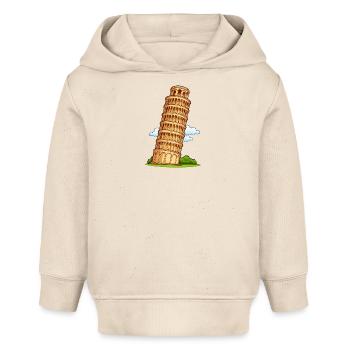 Pisa Turm Cartoon - Baby Organic Hoodie Baby Cruiser von Stanley/Stella - Natur - Vorne