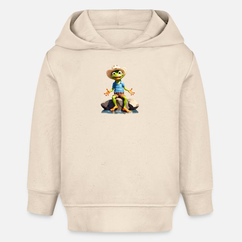 Garde forestier de rivière - Sweat à capuche bébé bio Stanley/Stella - écru doux