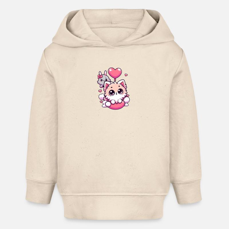 Amis moelleux - Sweat à capuche bébé bio Stanley/Stella - écru doux