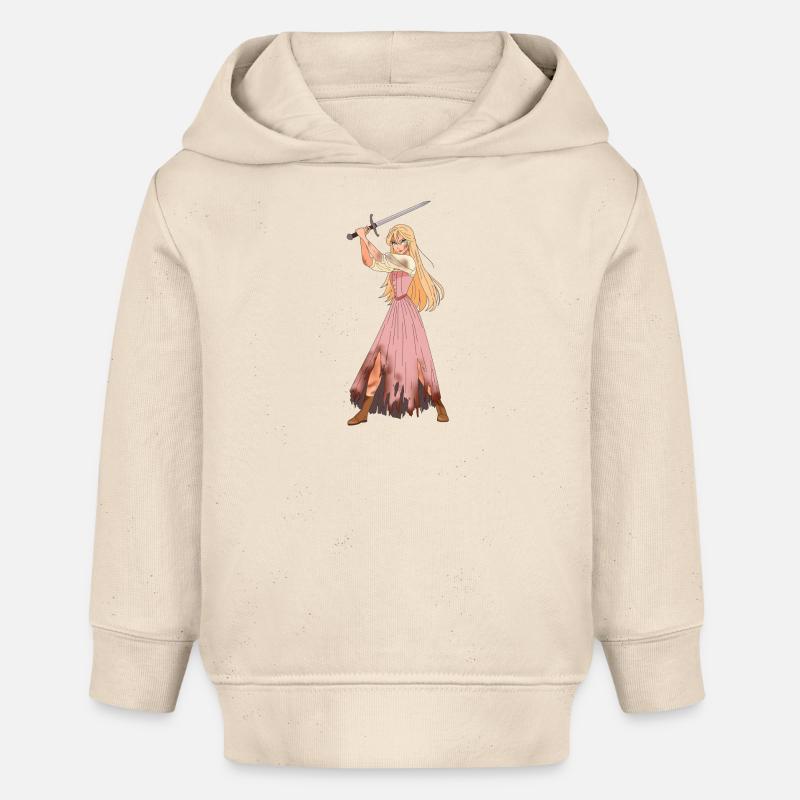 Ethel fighting - Sweat à capuche bébé bio Stanley/Stella - écru doux