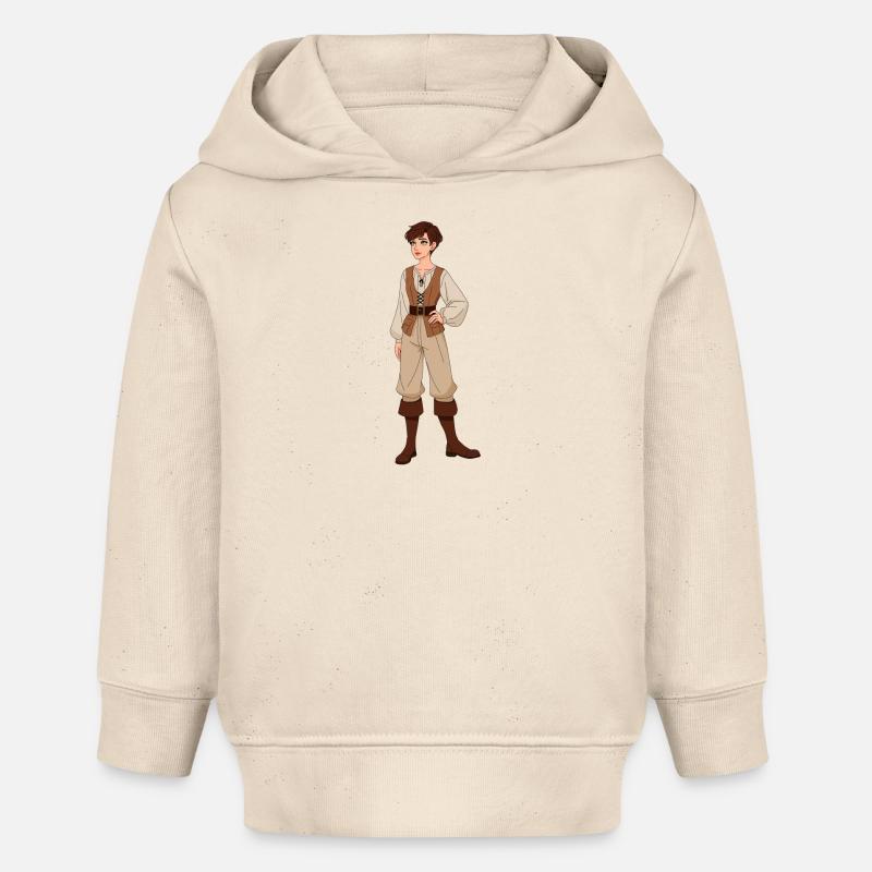 Victoire - Sweat à capuche bébé bio Stanley/Stella - écru doux