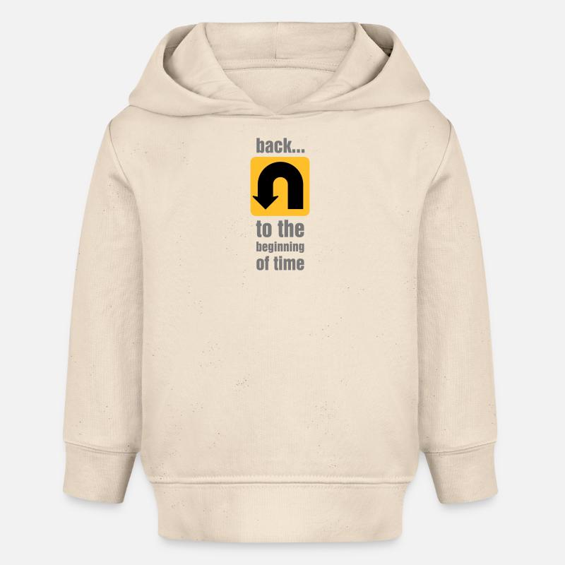 Demi-tour - Sweat à capuche bébé bio Stanley/Stella - écru doux