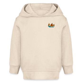 Sailing ship - Baby Organic Hoodie by Stanley/Stella - soft Ecru - Front