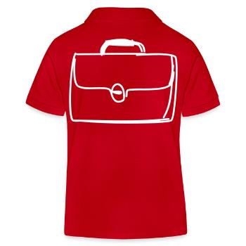 porte-documents - Polo enfant bio Stanley/Stella - rouge - Dos