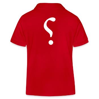 Ironie-Zeichen / ironic mark (1c) - Kinder Organic Poloshirt Mini Sprinter von Stanley/Stella - Rot - Hinten
