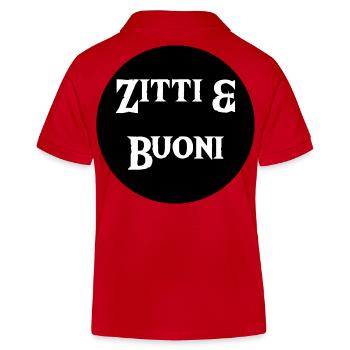 Zitti & Buoni - Kids Organic Polo Shirt by Stanley/Stella - red - Back