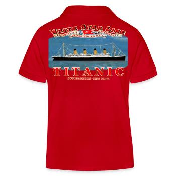 TITANIC CREATION Louis RUNEMBERG © Adagp - Polo enfant bio Stanley/Stella - rouge - Dos