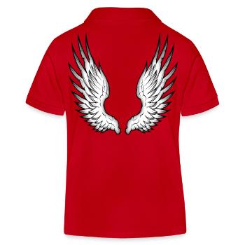 ailes d'ange - Polo enfant bio Stanley/Stella - rouge - Dos