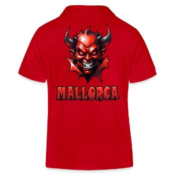 Majorque avec Red Devil - Polo enfant bio Stanley/Stella - rouge - Dos