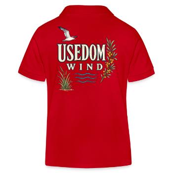 Usedom Wind – Amour côtier sur la mer Baltique - Polo enfant bio Stanley/Stella - rouge - Dos