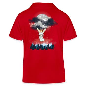 Engel himmlisch Natur Naturliebhaber spirituell - Kinder Organic Poloshirt Mini Sprinter von Stanley/Stella - Rot - Hinten