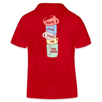 Café - Polo enfant bio Stanley/Stella - rouge - Dos