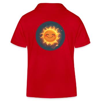 Sonnenstrahl Sonne - Kinder Organic Poloshirt Mini Sprinter von Stanley/Stella - Rot - Hinten