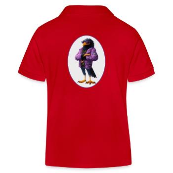 Rabe - Kinder Organic Poloshirt Mini Sprinter von Stanley/Stella - Rot - Hinten