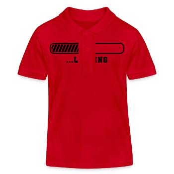 Loading - Kids Organic Polo Shirt by Stanley/Stella - red - Front