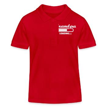 Opa - Kinder Organic Poloshirt Mini Sprinter von Stanley/Stella - Rot - Vorne