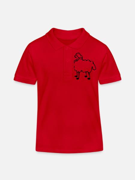 Moutons Shirts - Polo enfant bio Stanley/Stella - rouge