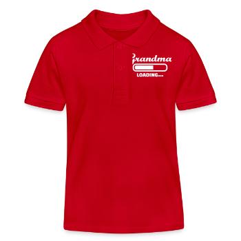 Oma - Kinder Organic Poloshirt Mini Sprinter von Stanley/Stella - Rot - Vorne