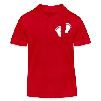 Baby - Kinder Organic Poloshirt Mini Sprinter von Stanley/Stella - Rot - Vorne