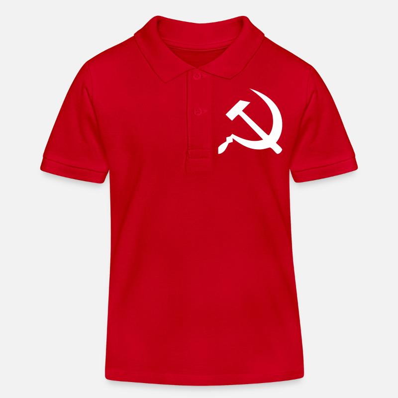 Communisme (V) - Polo enfant bio Stanley/Stella - rouge