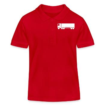 LKW - Kinder Organic Poloshirt Mini Sprinter von Stanley/Stella - Rot - Vorne