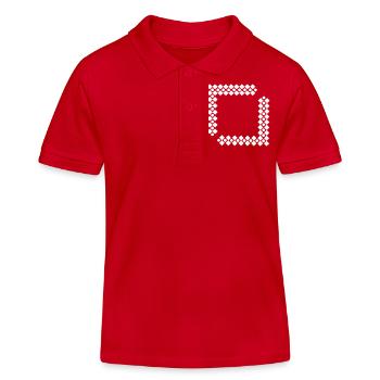 muster vriereck - Kinder Organic Poloshirt Mini Sprinter von Stanley/Stella - Rot - Vorne