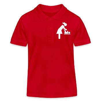 Baby - Kinder Organic Poloshirt Mini Sprinter von Stanley/Stella - Rot - Vorne