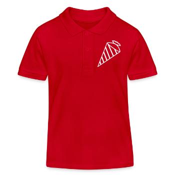 Zuckertüte Schultüte - Kinder Organic Poloshirt Mini Sprinter von Stanley/Stella - Rot - Vorne