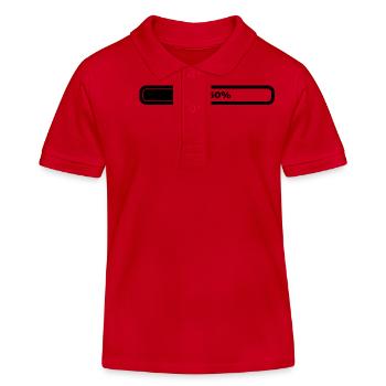50 percent - Kids Organic Polo Shirt by Stanley/Stella - red - Front