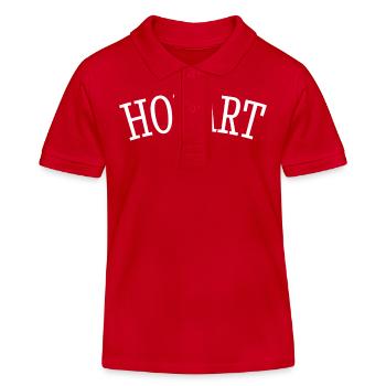Hobart Australia Down Under Kangaroo Koala - Kinder Organic Poloshirt Mini Sprinter von Stanley/Stella - Rot - Vorne