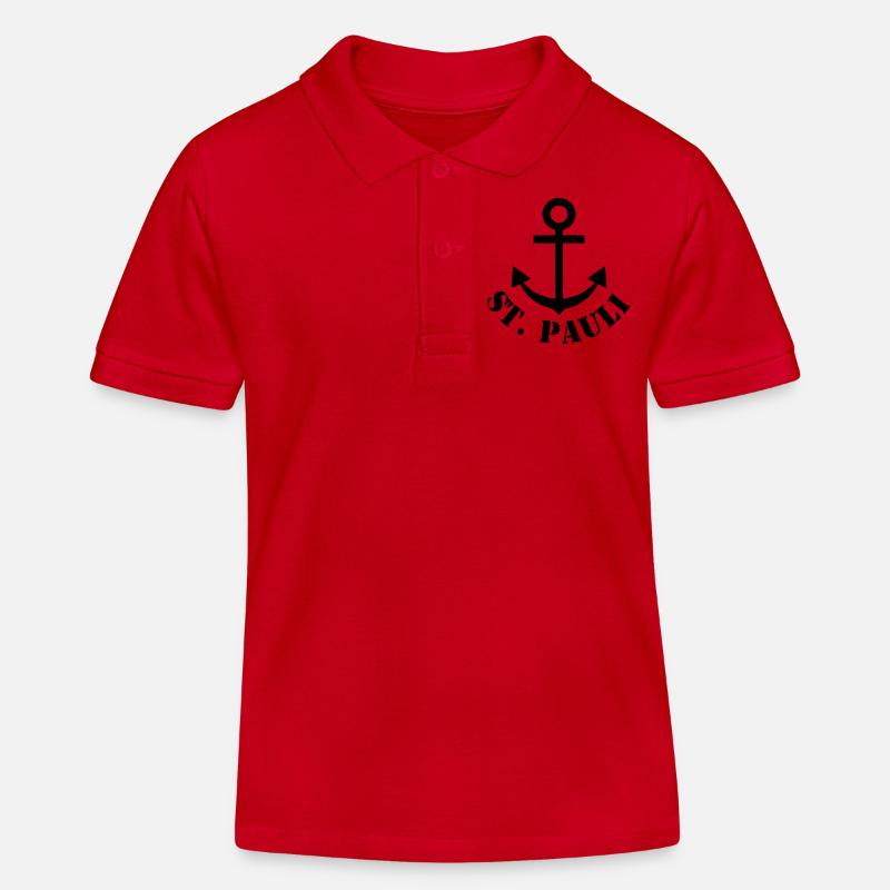 st. pauli - Polo enfant bio Stanley/Stella - rouge