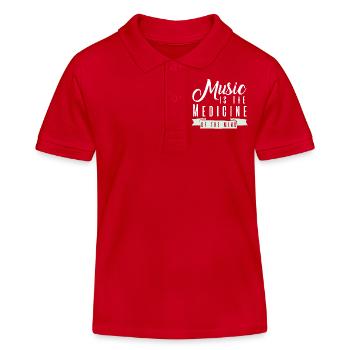 Gute Musik - Kinder Organic Poloshirt Mini Sprinter von Stanley/Stella - Rot - Vorne