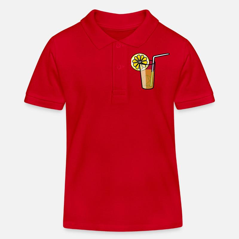 citronnade - Polo enfant bio Stanley/Stella - rouge