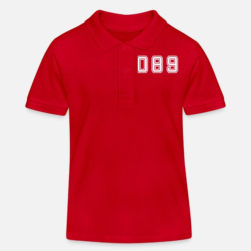 089 München - Kinder Organic Poloshirt Mini Sprinter von Stanley/Stella - Rot