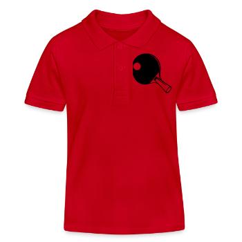 Tischtennis Schläger - Kinder Organic Poloshirt Mini Sprinter von Stanley/Stella - Rot - Vorne
