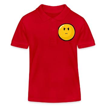Smiley Anger Bitter - Polo enfant bio Stanley/Stella - rouge - Devant