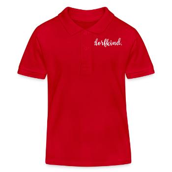 Dorfkind. - Kinder Organic Poloshirt Mini Sprinter von Stanley/Stella - Rot - Vorne