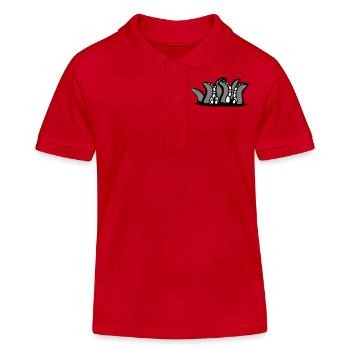 Tentacule Kraken Monstre Fond Trou Alien Horreur - Polo enfant bio Stanley/Stella - rouge - Devant
